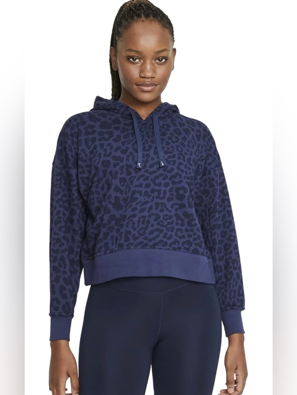 Nike Women's Animal Printed Get Fit Fleece Pullover Hoodie